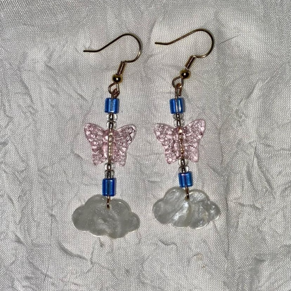 Handmade butterfly earrings